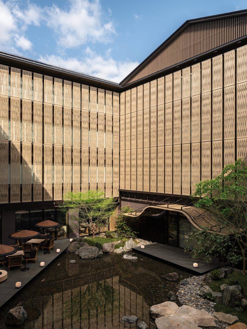 Capella Kyoto hotel by Kengo Kuma and Associates, with interiors by Brewin Design Office