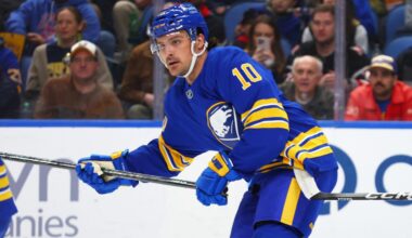 Sabres' Sam Carrick, Noah Ostlund expected to miss Round 2