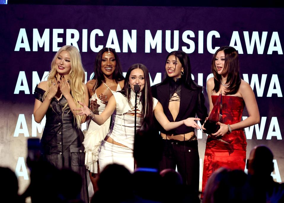 KATSEYE Wins All Three Nominations, Shouts Out BTS At First AMAs