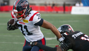 White scores twice for Redblacks in pre-season win over Alouettes