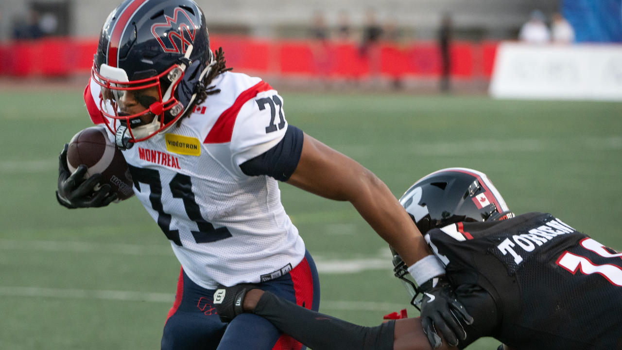 White scores twice for Redblacks in pre-season win over Alouettes