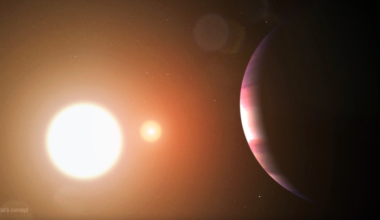 Artist's concept of a circumbinary planet, which is an exoplanet that orbits two stars. (Credit: NASA's Goddard Space Flight Center/Chris Smith (USRA))