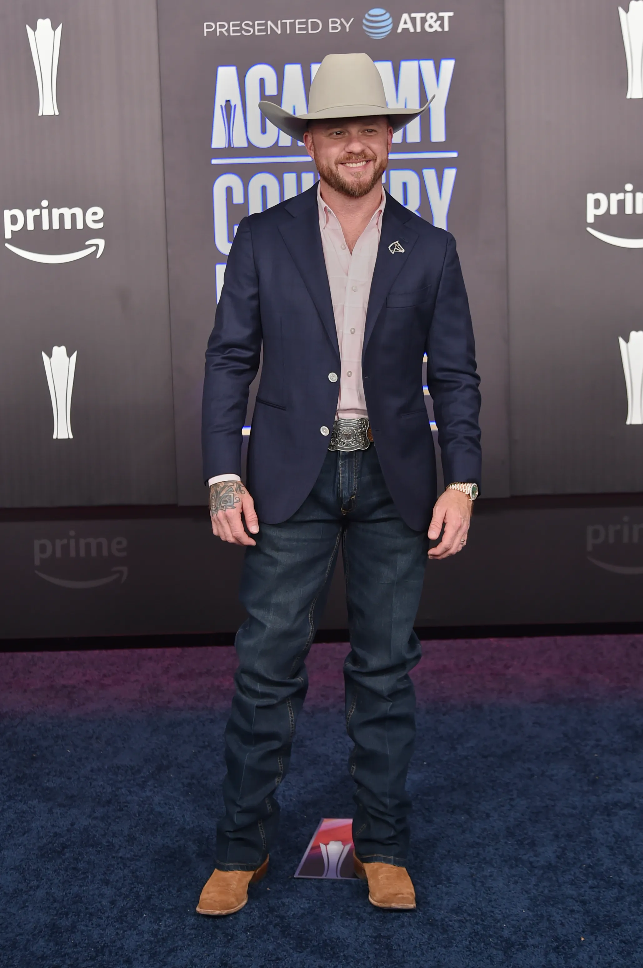 Cody Johnson attends the 61st Academy of Country Music Awards at the MGM Grand Garden Arena in Las Vegas, Nevada 