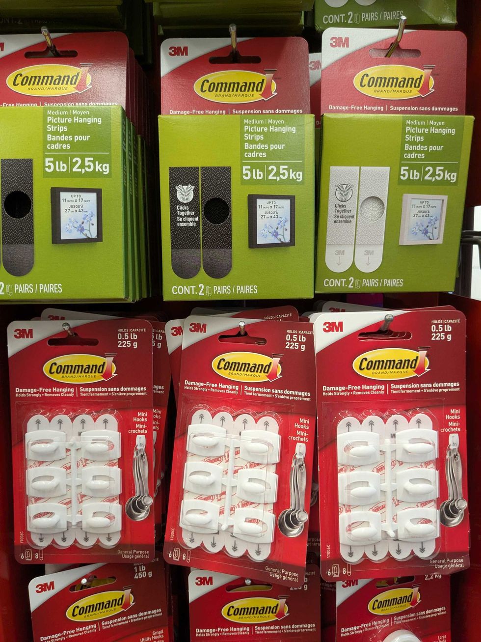 Command strips.