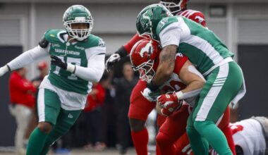 Riders lose preseason contest in Calgary to the Stampeders