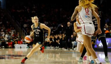 Marine Johannes' tear earns place in WNBA history for Liberty