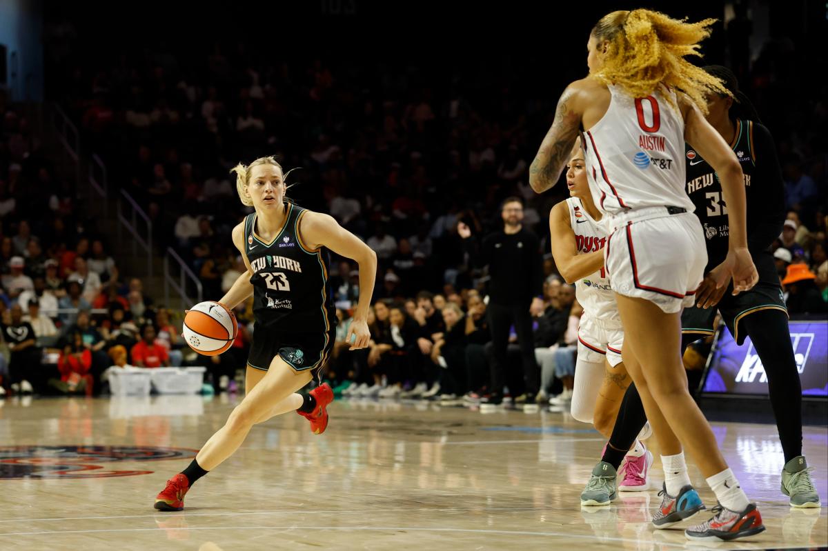 Marine Johannes' tear earns place in WNBA history for Liberty