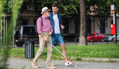 To what extent can hearing compensate for blindness?