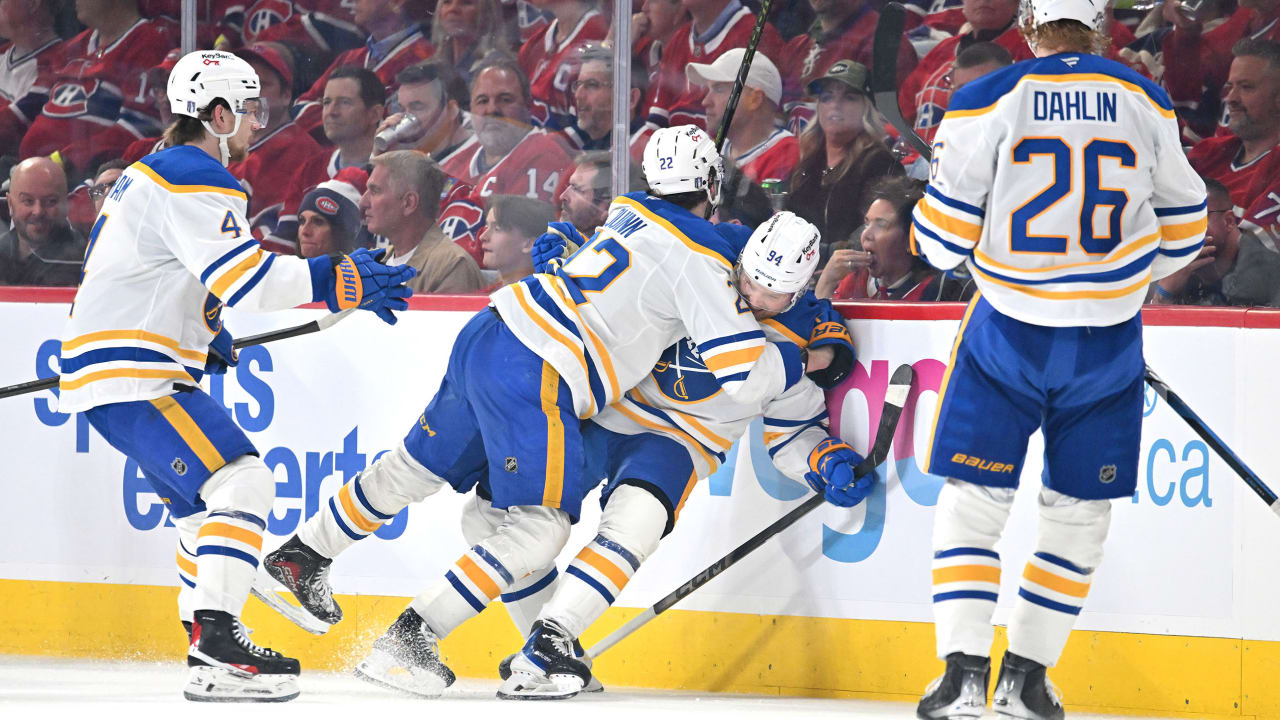 Sabres score 7 straight, surge past Canadiens to force Game 7 in East 2nd Round