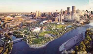 New vision for The Confluence in Calgary features 16,000-capacity amphitheatre, outdoor hockey rink