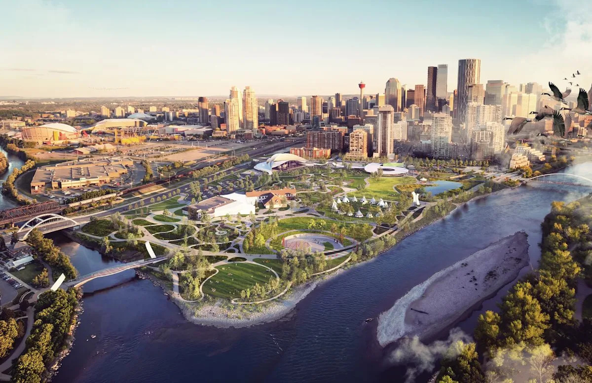 New vision for The Confluence in Calgary features 16,000-capacity amphitheatre, outdoor hockey rink
