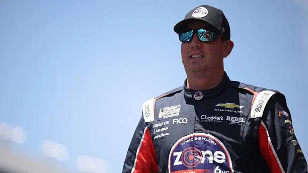 Kyle Busch at Texas Motor Speedway. (Photo by James Gilbert/Getty Images)(Photo by James Gilbert/Getty Images)
