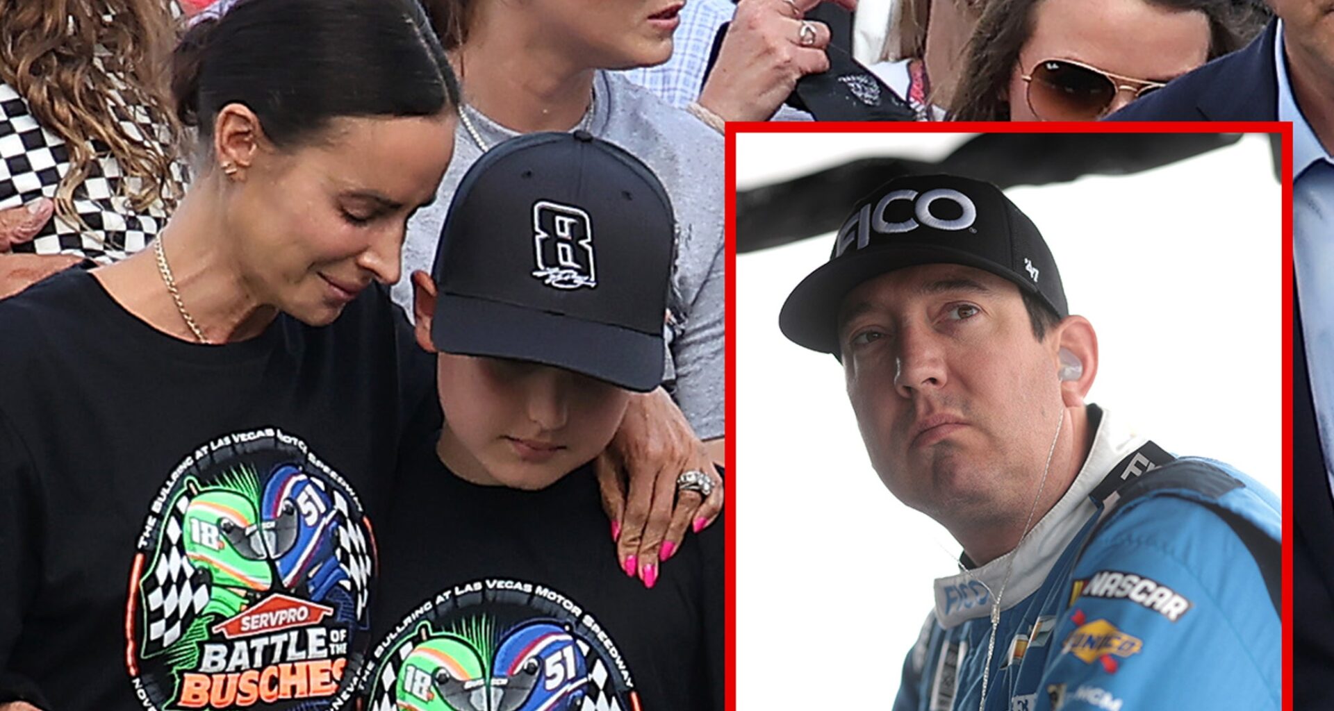 Kyle Busch's Wife, Kids and Family Fight Back Tears at Emotional NASCAR Tribute