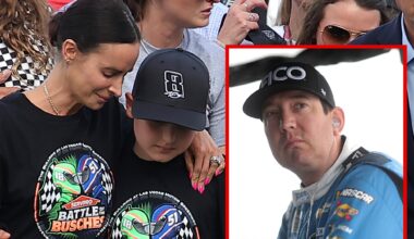 Kyle Busch's Wife, Kids and Family Fight Back Tears at Emotional NASCAR Tribute