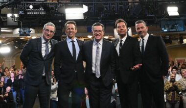 Kimmel and Fallon Will Go Dark for Colbert’s Last Late Show
