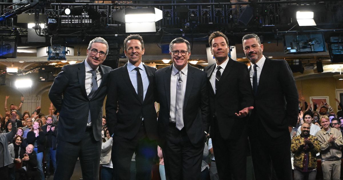 Kimmel and Fallon Will Go Dark for Colbert’s Last Late Show