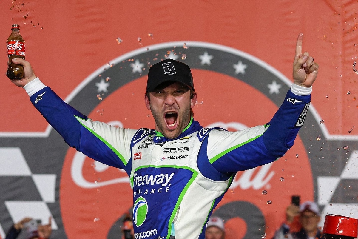 Daniel Suarez and Spire wins Coca-Cola 600 for Kyle Busch Motorsports