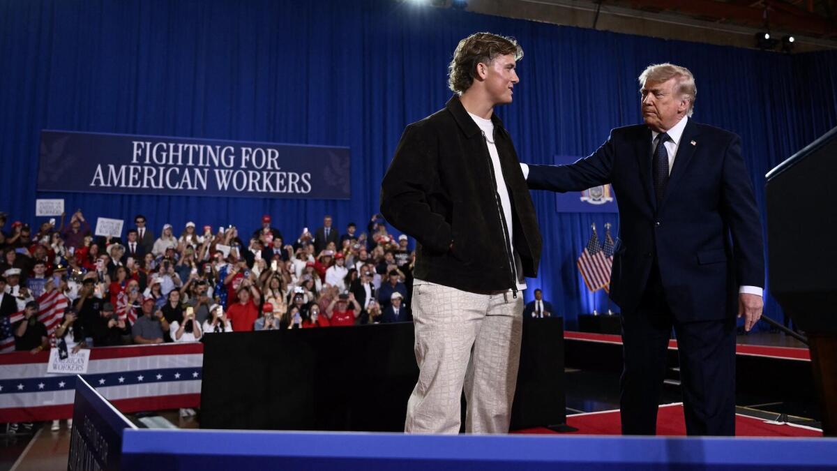 Jaxson Dart, John Harbaugh, Abdul Carter, other Giants address Donald Trump political rally drama