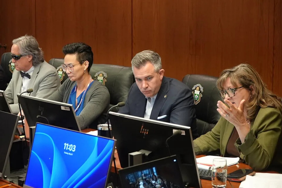 Councillor Evan Duncan in an Executive Policy Committee meeting on May 19, 2026.