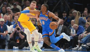Lakers' Doncic, Thunder's Williams out for Game 1