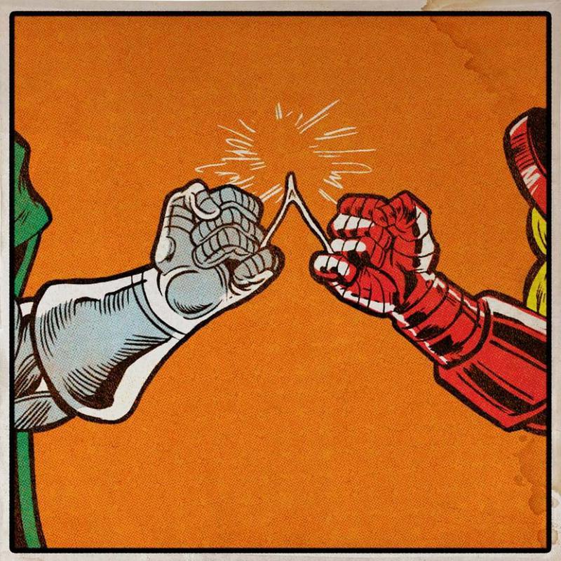 Doctor Doom vs. Iron Man.