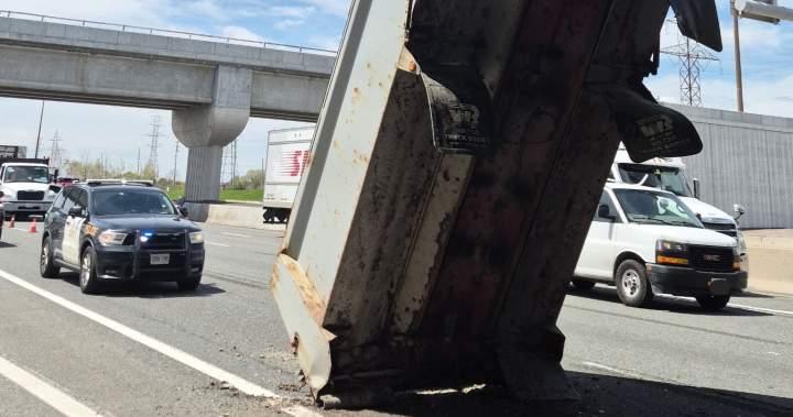 Bridge inspector required on Toronto-area highway after dump truck incident - Toronto