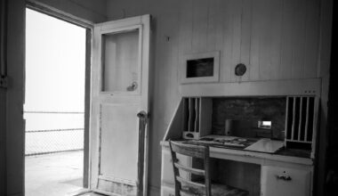 white wooden door open