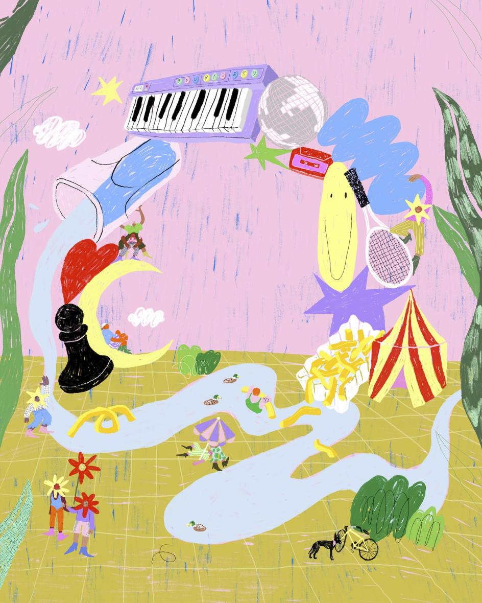 Key art for the Brücken Festival