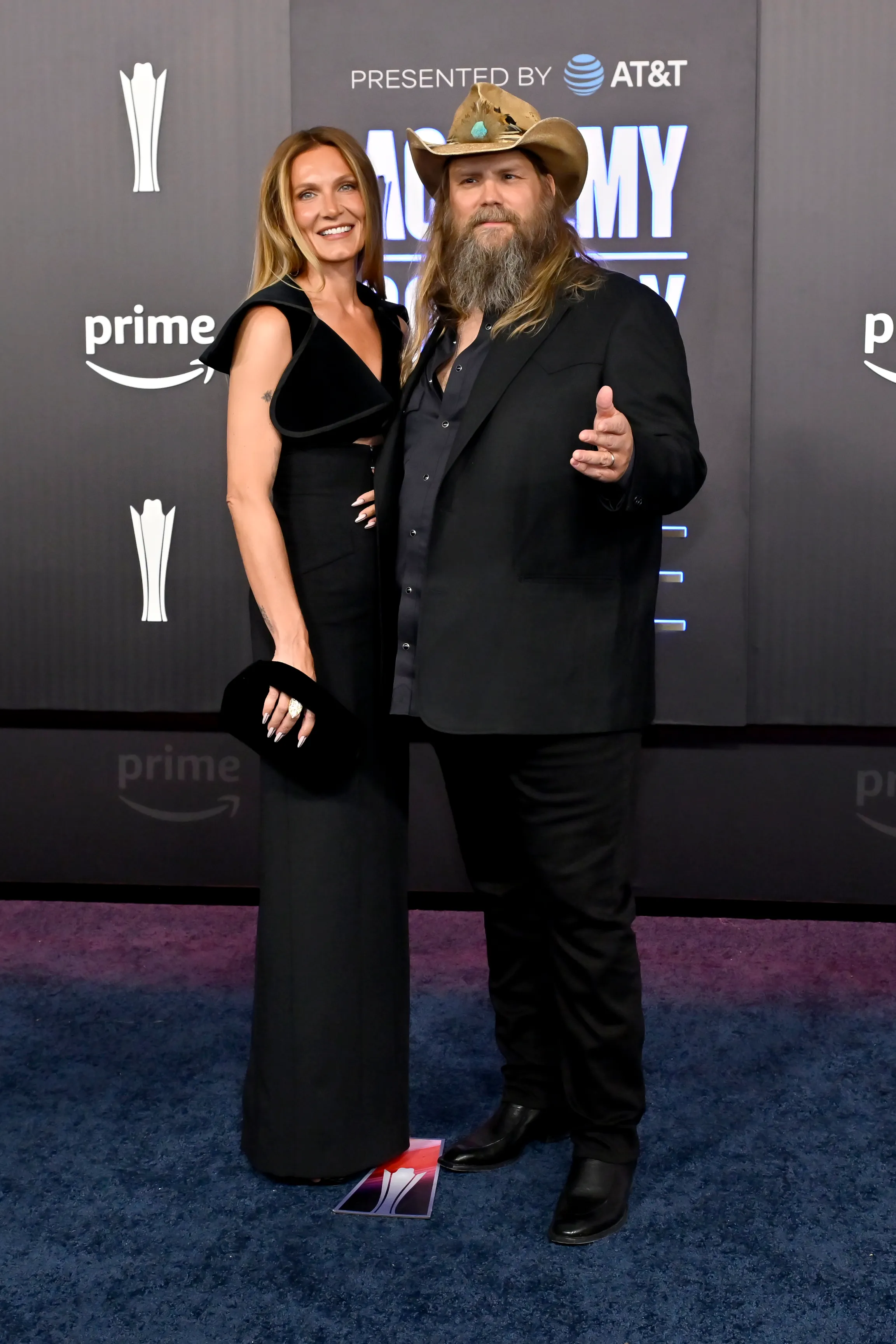 Chris and Morgan Stapleton attend the 61st Academy of Country Music Awards at the MGM Grand Garden Arena in Las Vegas, Nevada 