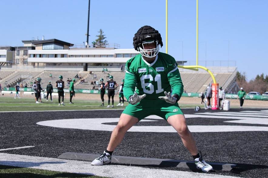 Saskatchewan Roughriders prospect Erik Andersen.