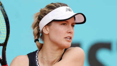 <p>Eugenie Bouchard (Image via Getty Images)</p> Tennis star Eugenie Bouchard shows off beach dance moves in bikini in Miami ahead of French Open analyst role with Venus Williams and Andre Agassi