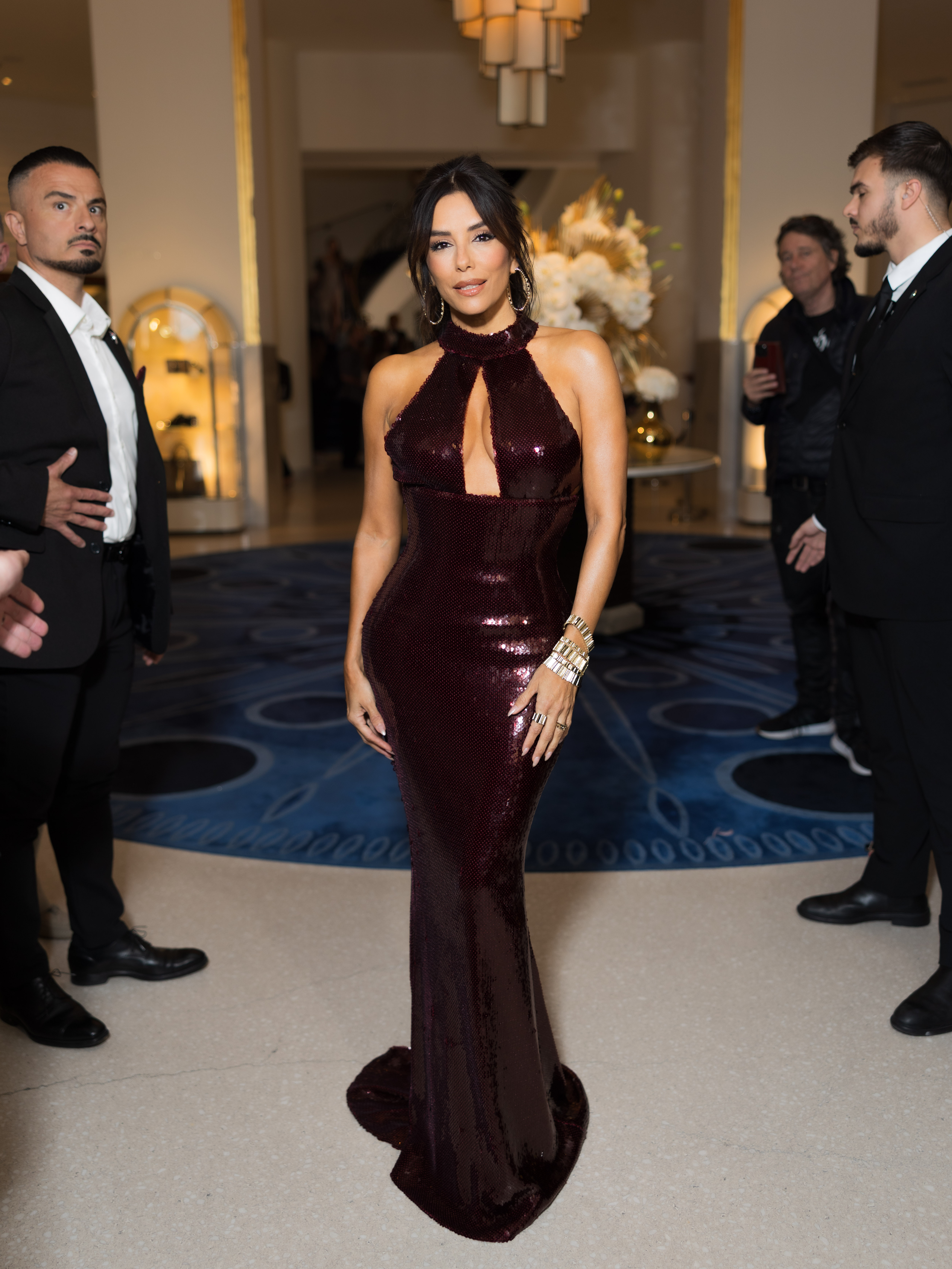 Eva Longoria wearing Sergio Hudson
