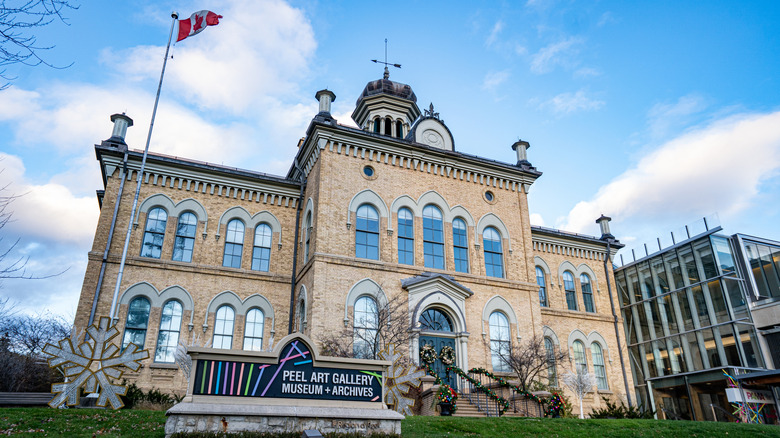 Exterior view of Peel Art Gallery, Museum, and Archives in Brampton