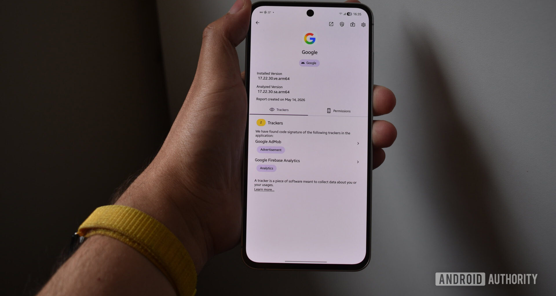 exodus google app tracking 1