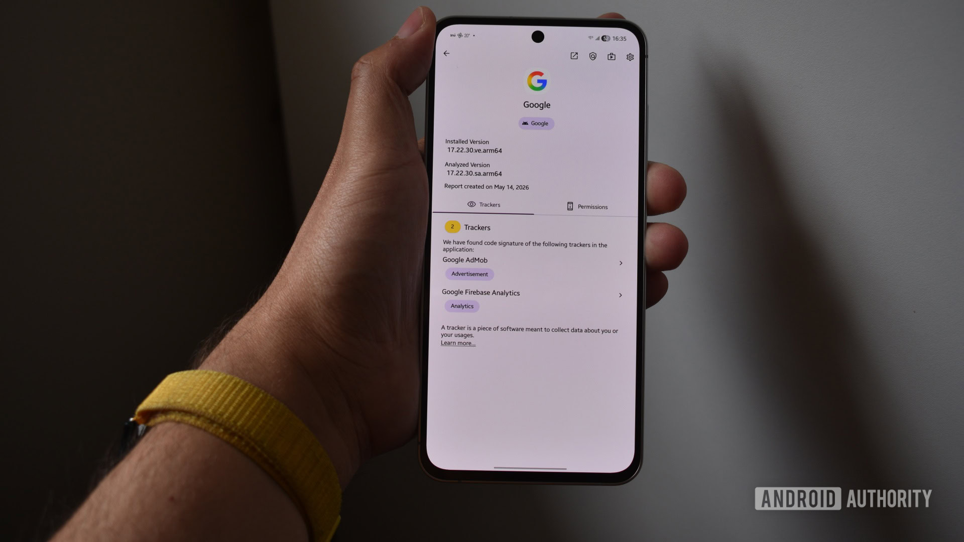 exodus google app tracking 1