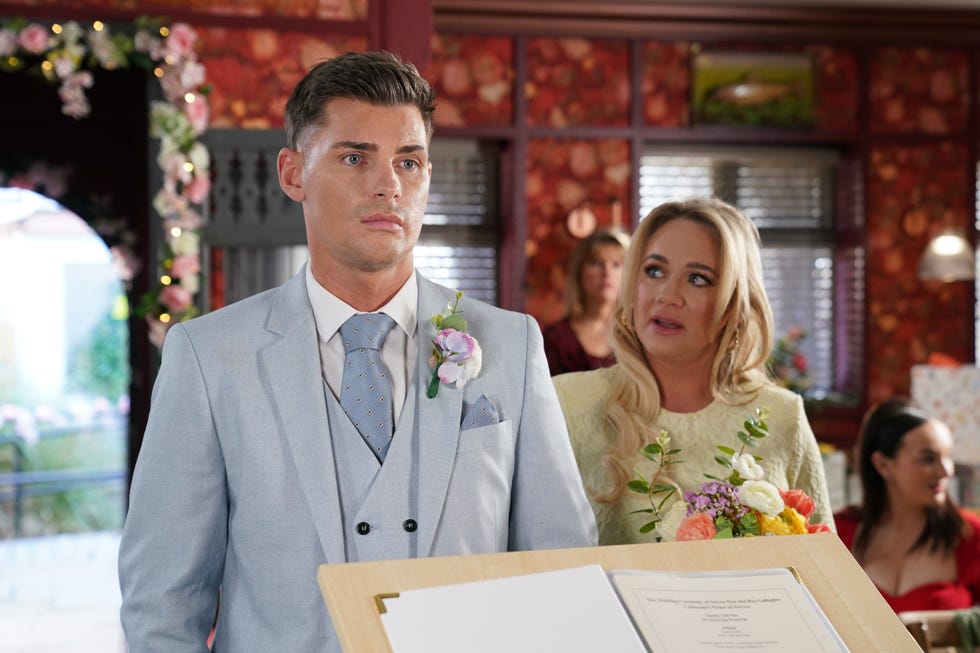 EMBARGO 05/05/2026 Ste Hay and Leela Lomax in Hollyoaks embargo 05052026 ste hay and leela lomax in hollyoaks