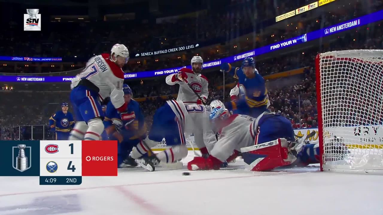 MTL@BUF: Dobeš with a great save against Rasmus Dahlin