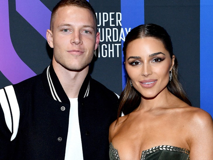 olivia culpo and chrisgtian mccaffrey for baby number 2 getty