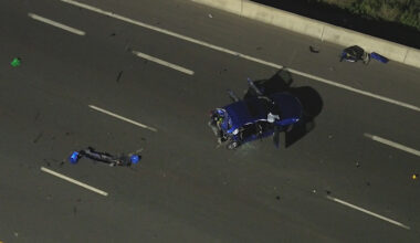 Woman, 78, killed in three-vehicle crash on Hwy 401 in Mississauga