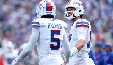 Where does Josh Allen's supporting Bills cast rank in the NFL?