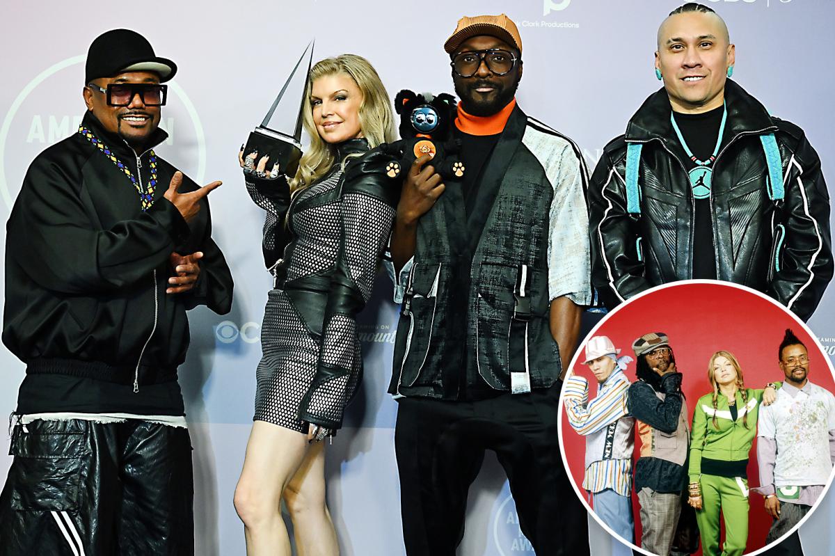 Fergie has emotional reunion with Black Eyed Peas 'brothers' at 2026 AMAs