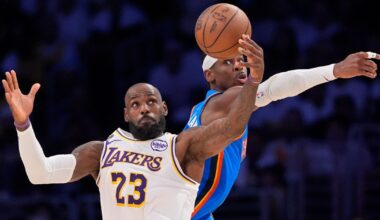 Thunder charge past Lakers 131-108 in Game 3 for another blowout in the champs' 7-0 playoff run :: WRAL.com