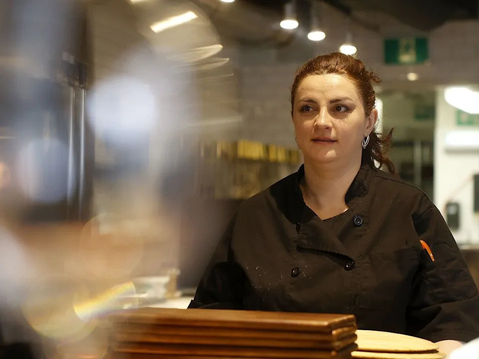 Co-owner and chef Goha Ghumashyan at her restaurant Yan’s Restaurant, which serves Armenian and Georgian food.