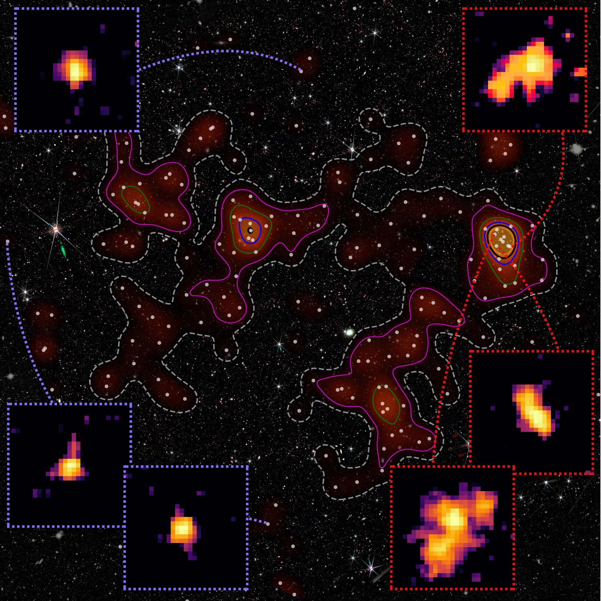 Just 1.2 Billion Years After the Big Bang, Galaxies Were Already Shaped by Where They Lived Figure1
