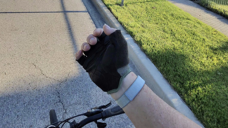 Man wearing the FitBit Air