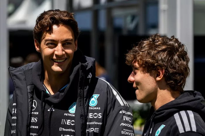 George Russell, Mercedes; Andrea Kimi Antonelli, Mercedes