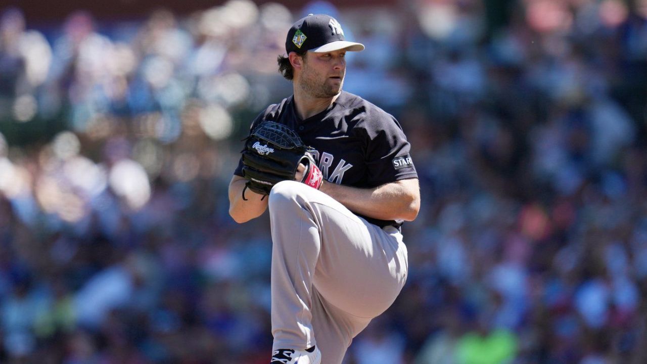 Yankees' Gerrit Cole strikes out 8 over 5 innings in minor-league rehab start