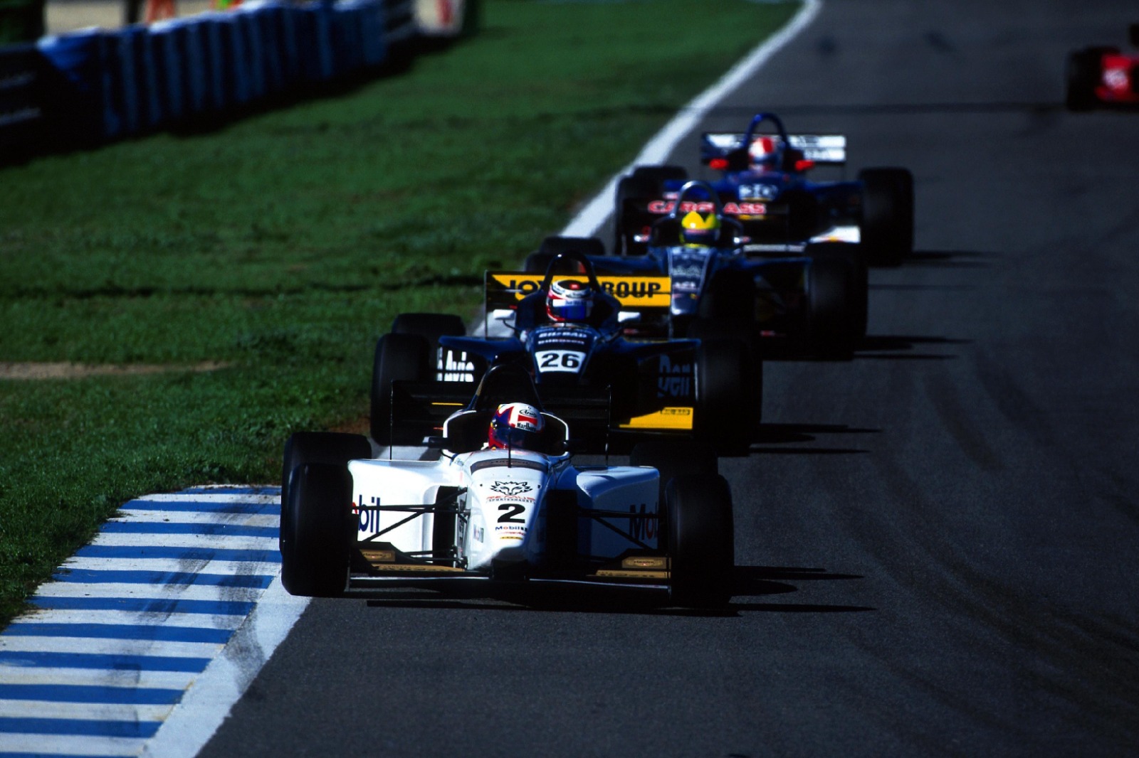 Montoya had a less than happy time driving for Helmut Marko in F3000 in 1997