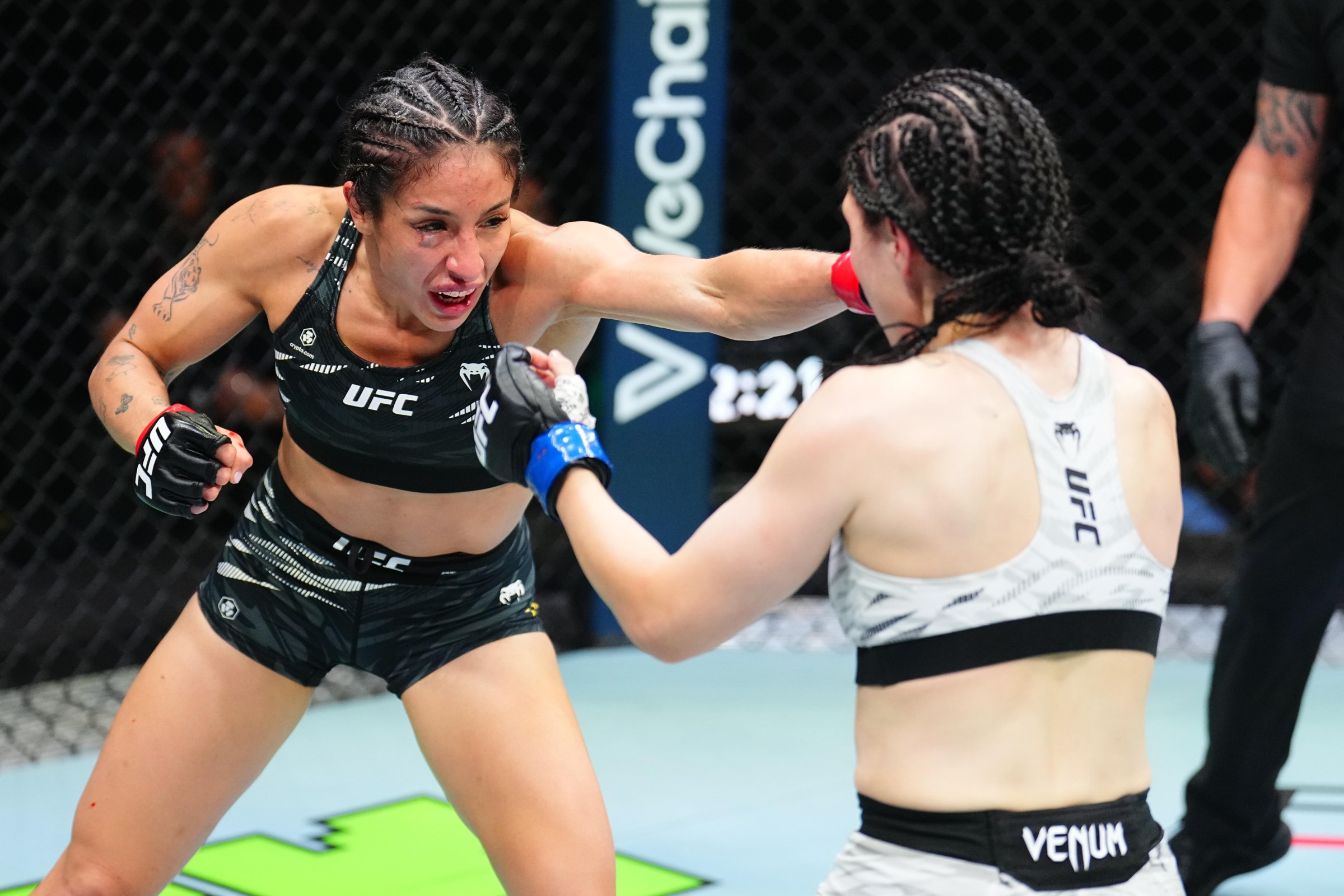 Jaqueline Amorim opens the show at UFC Macau.