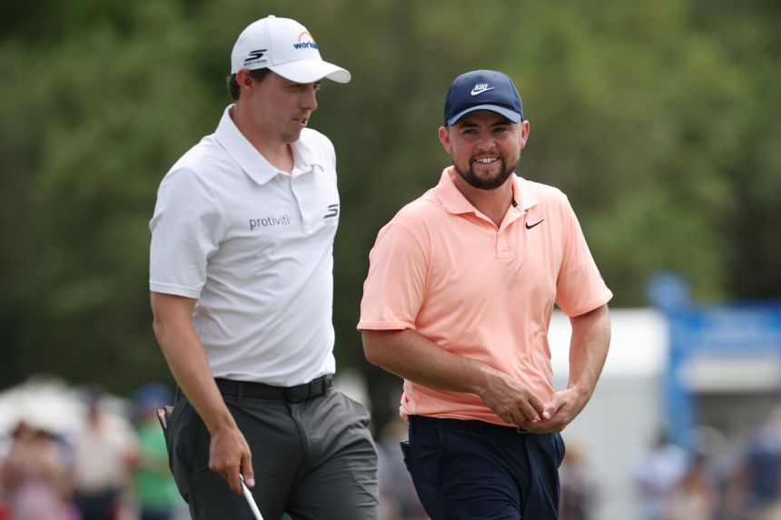 Matt and Alex Fitzpatrick play the third round of the Zurich Classic on April 25.